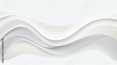 Wallpaper Mural Futuristic abstract 3D white curved lines background. Modern gradient illustration, minimal. Digital drawing for interior design, fashion textile, wallpaper, website Torontodigital.ca
