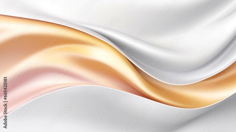 Luxury futuristic abstract gold curved background on white. Gold gradient illustration, minimal. Digital luxury drawing for interior design, fashion textile, wallpaper, website Luxury futuristic abstract gold curved background on white. Gold gradient illustration, minimal. Digital luxury drawing for interior design, fashion textile, wallpaper, website