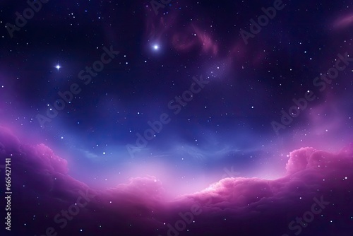 Purple Galaxy space stars in Outer Space.