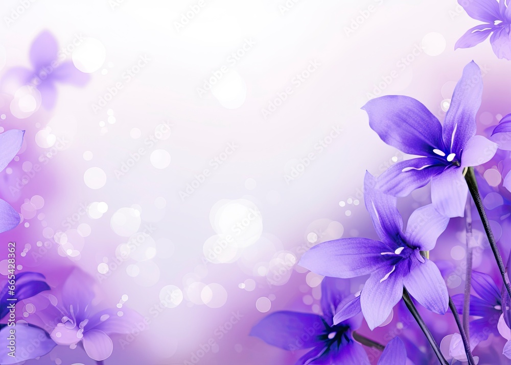 Abstract spring background with purple flowers. Abstract spring background with purple flowers.