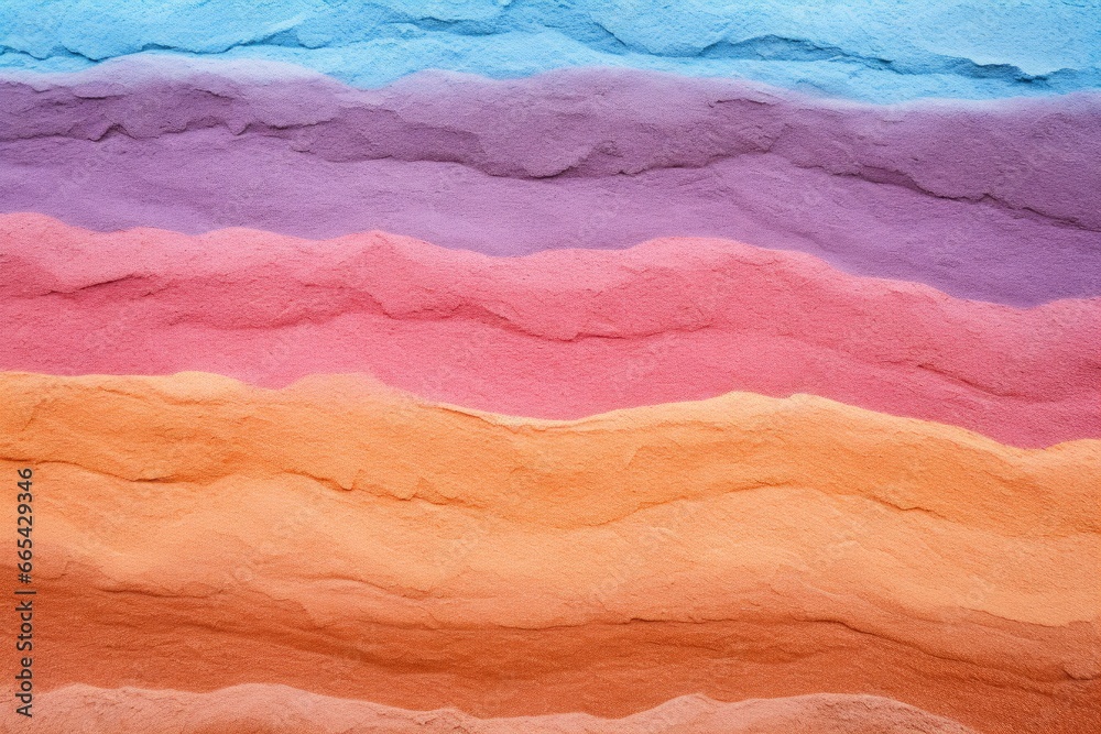 Close up of multi coloured sand background.