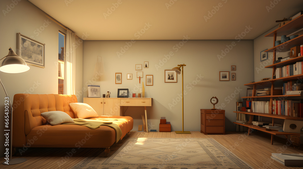 Fototapeta premium simple lounge interior