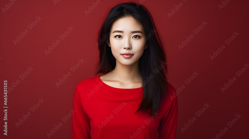 Fototapeta premium Portrait of an asian woman