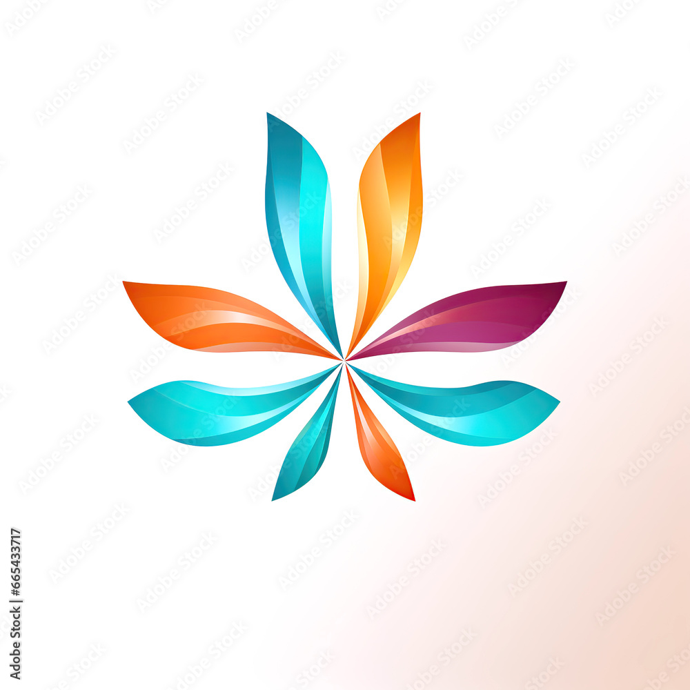 minimalistic logo emblem symbol for business company and brand on white background