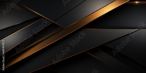 Wallpaper Mural Golden and black abstract modern background with diagonal lines or stripes and a 3d effect. Metallic sheen. Torontodigital.ca
