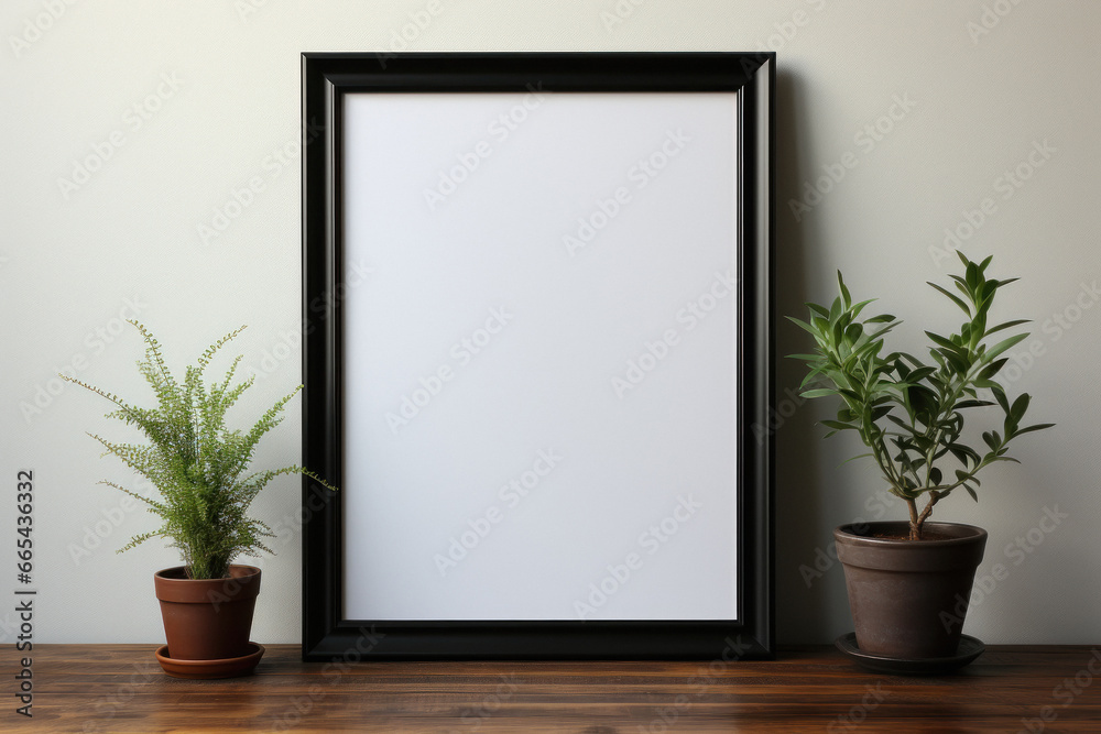modern wooden trendy empty frame template modern wooden trendy empty frame template