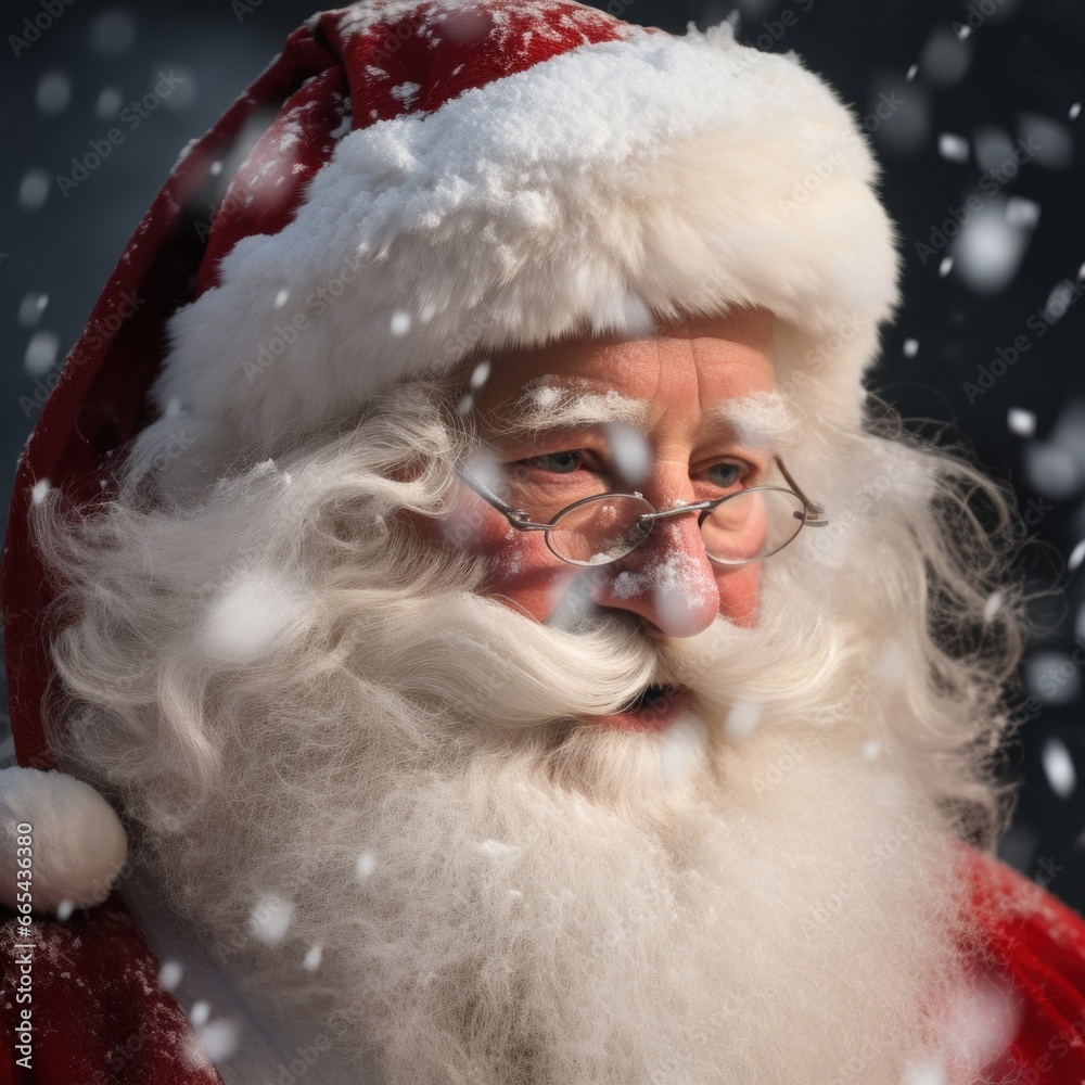 Jolly Saint Nick in a Winter Wonderland: Holiday Christmas Santa Claus Jolly Saint Nick in a Winter Wonderland: Holiday Christmas Santa Claus