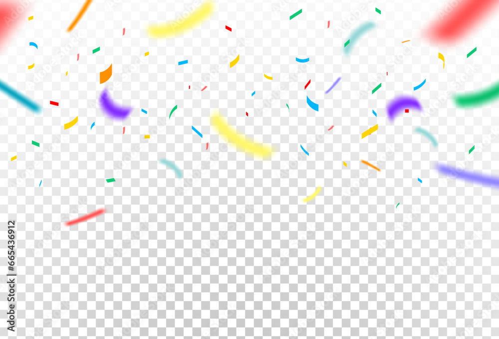 confetti colorful. combination  blury. vector illustration . eps 10