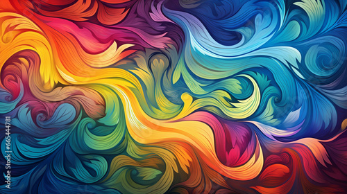Abstract colorful swirls background