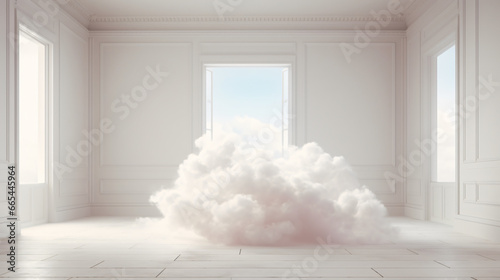 Cinemagraph of fluffy cloud