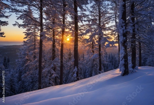 beautiful winter magic in the forest © Random_Mentalist