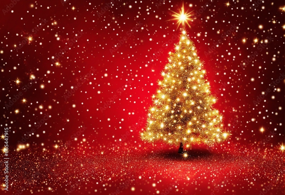 wonderful christmas tree with golden lights wonderful christmas tree with golden lights