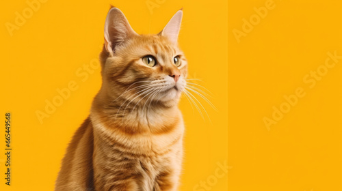 Graceful cats on a pristine, clean background, epitomizing feline elegance and charm in a minimalist setting