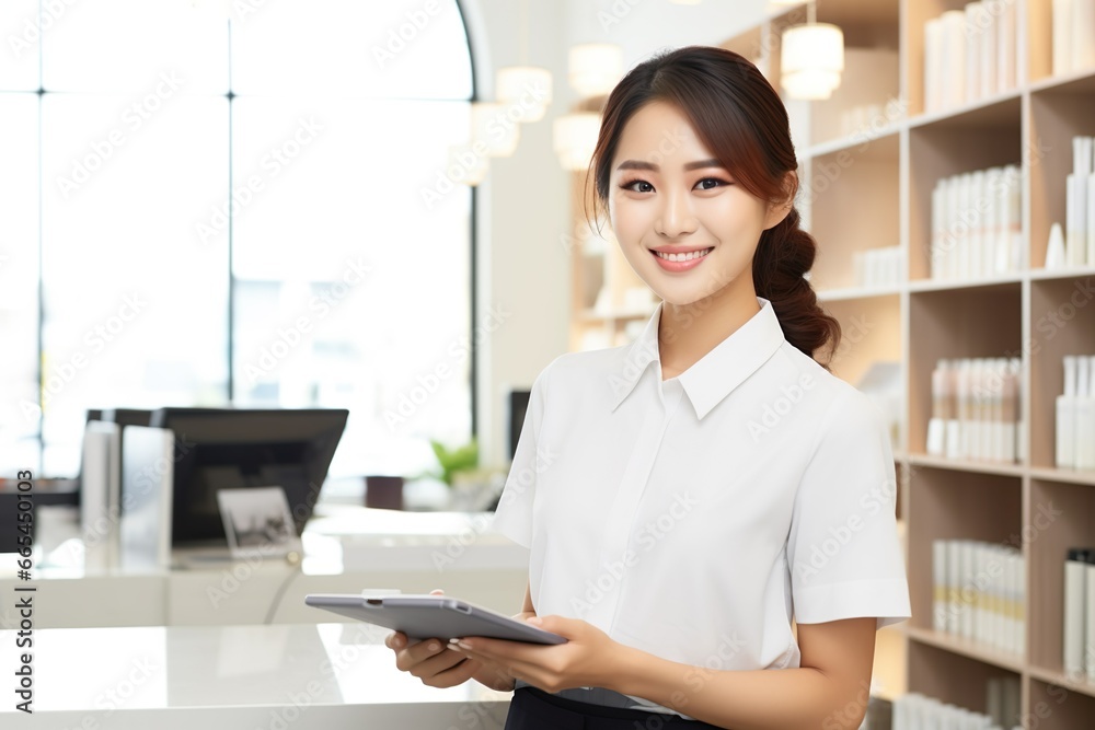 サロン受付の女性イメージ02