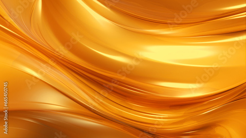 Golden abstract background with smooth lines