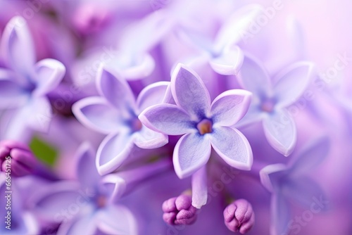 Lilac blossom macro background with copy space. © MDBepul