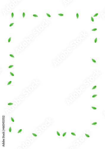 Greenish Vegetation Background White Vector. Sheet Environment Texture. Sprout Frame. Green Beauty Illustration. Leaf Herbarium.
