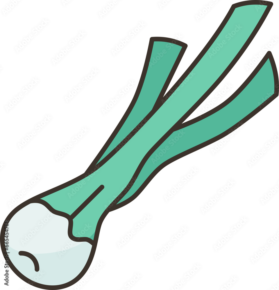 Fototapeta premium greenonion icon