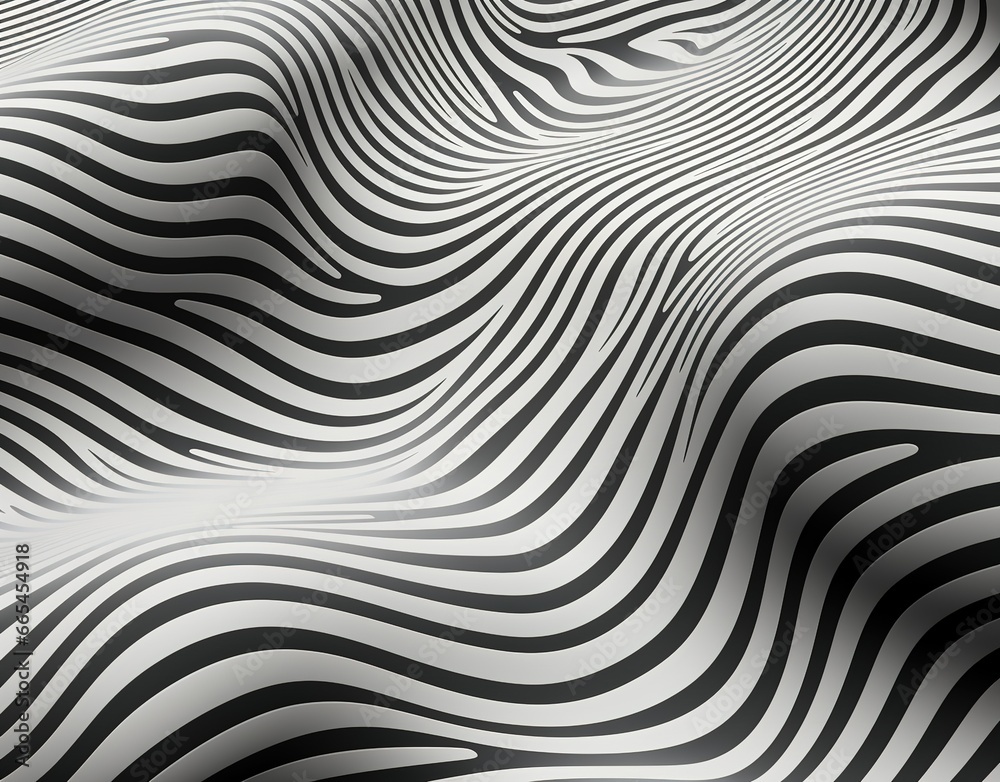 black and white abstract background with waves