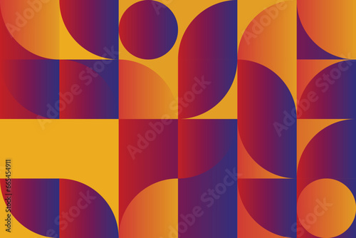 Bauhaus Revival: Abstract Vector Pattern