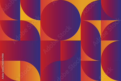Bauhaus Revival: Abstract Vector Pattern