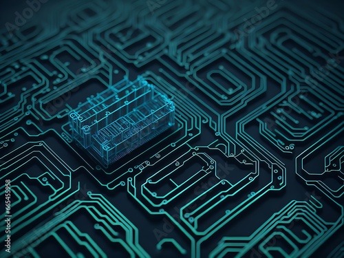 circuit board background Clear Image, Highly details, Generative Ai
