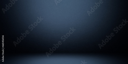 Blur abstract soft blue studio and grunge wall background