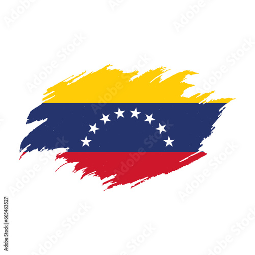 National flag of Venezuela with brush stroke effect on white background Free Download National flag of Venezuela with brush stroke effect on white background - GFXLoad