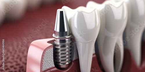 dental implant scheme close up