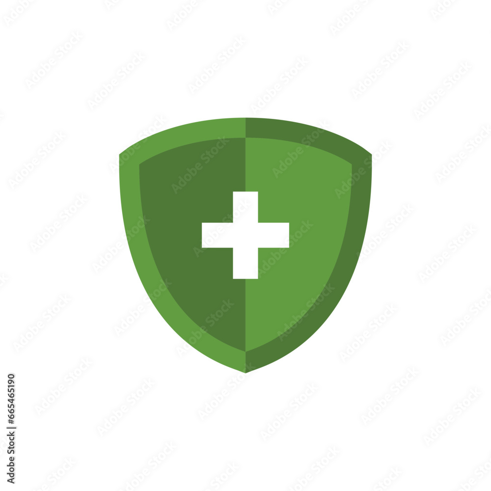 Shield and Cross Icon Vector Design Template Shield and Cross Icon Vector Design Template