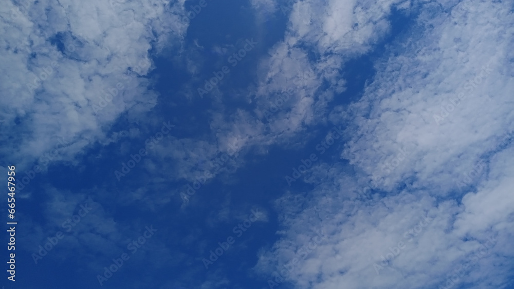 Clouds on the blue sky nature with space background wallpaper