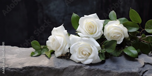 Rustic elegance. White rose bouquet for special day. Love purest bloom in vintage style. Romantic roses. Blossoming gift