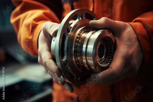 Close-Up of Person Holding Metal Object