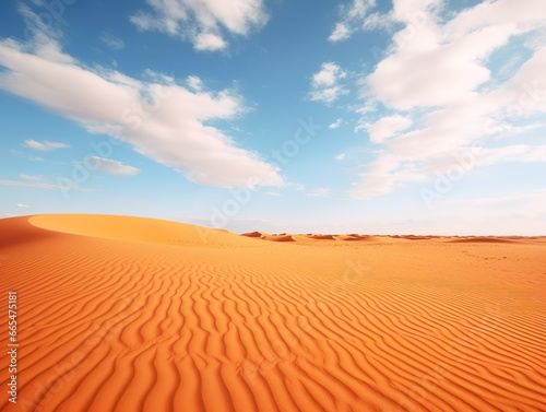 Vast and unending desert landscape