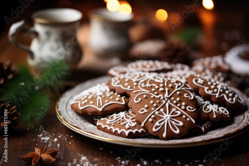 Christmas food, cookies. Preparing for a festive dinner. Merry christmas and happy new year concept.
