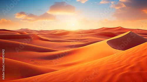 Desert with magical sands and dunes as inspiration for exotic adventures in dry climates.