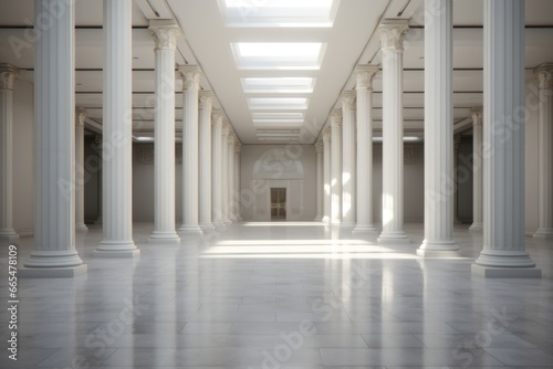 Empty Room with Columns and Skylight © Ева Поликарпова