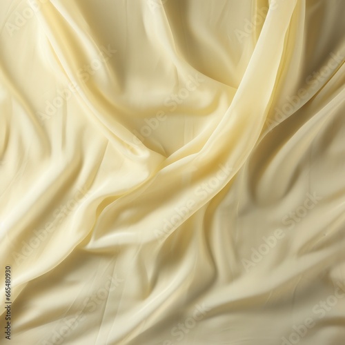 Fabric silk texture, pastel yellow trendy spring color