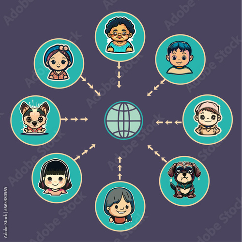 set of icons for design