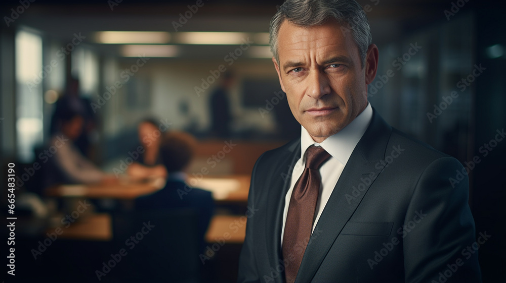 portrait of mature businessman in modern office portrait of mature businessman in modern office