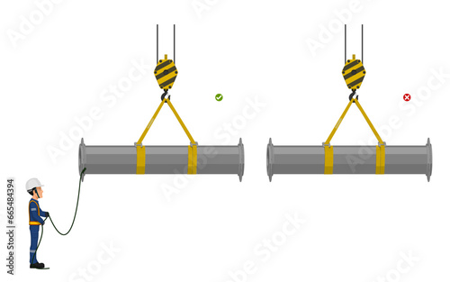 good and bad practice image of using tag line