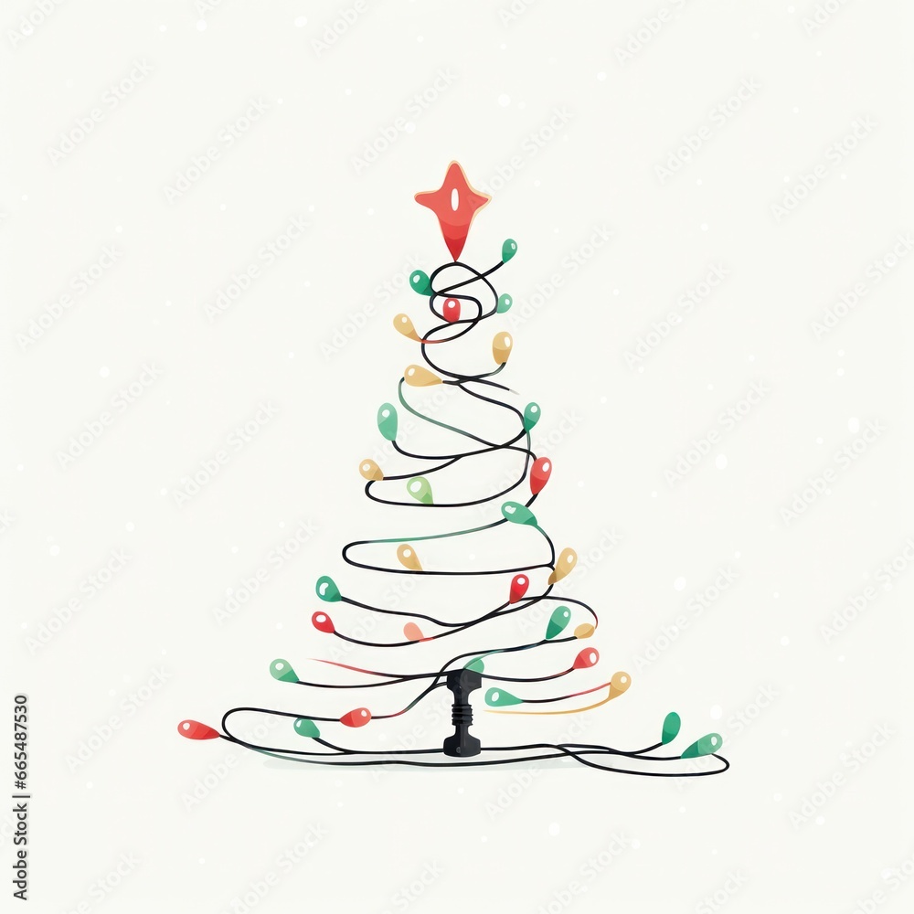 A dazzling display of holiday cheer and artistic talent, this sketch captures the magical essence of a christmas tree made entirely of twinkling lights A dazzling display of holiday cheer and artistic talent, this sketch captures the magical essence of a christmas tree made entirely of twinkling lights