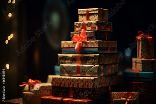 stacked presents. Generative AI