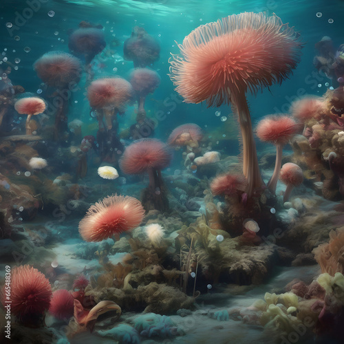 coral reef in the sea