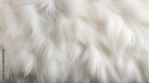 close up of white fur texture