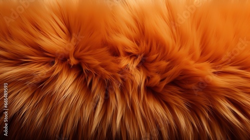 close up of red fur texture