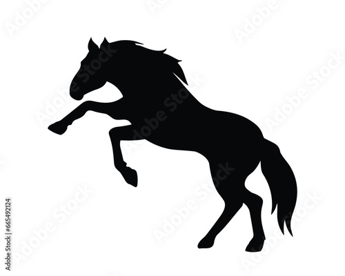 Fototapeta Naklejka Na Ścianę i Meble -  Horse Silhouette. Horse Vector Illustration.