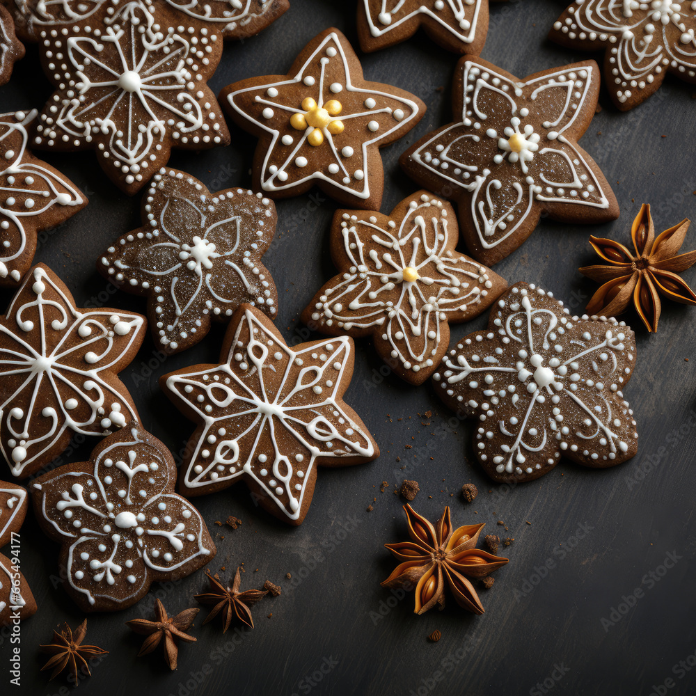 Fototapeta premium gingerbread cookie homemade