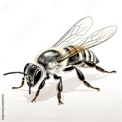 illustration of a bee  © Yi_Studio