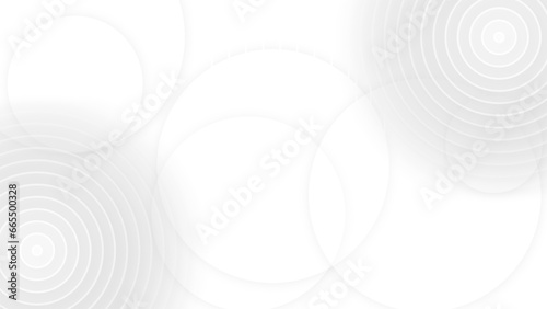Bright white grey circles abstract corporate background